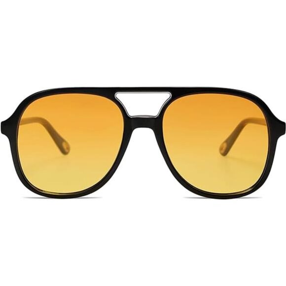Retro Polarized Aviator Classic 70s Vintage Trendy Square Aviators SJ2174
